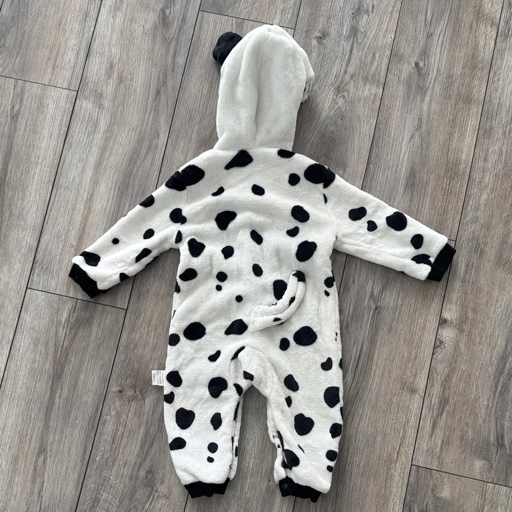 Dalmatian-Inspired‎ Kids Hooded Footie Pajamas